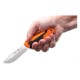 Buck Knives 658 Pursuit Pro Small Knife, 3.75in S35VN Satin Drop Point, Versaflex Orange/Black Handle, 12753