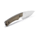 Buck Knives Alpha Hunter Richlite Knife, 8.13in Overall, 3.63in, S35VN, Satin Drop Point Blade, Richlite Handle, Leather Sheath, 13465
