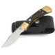Buck Knives Auto Folding Knife, 3 3/4in 420HC Stainless Steel Blade, Ebony/Brass, 0110BRSA