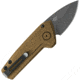 Buck Knives Auto Mini Deploy Folding Knife, 3.75in Closed, 2in, 154CM, Gray Cerakote Drop Point Blade, Burnt Bronze Cerakote Aluminum Handle, 0839BRS1