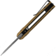 Buck Knives Auto Mini Deploy Folding Knife, 3.75in Closed, 2in, 154CM, Gray Cerakote Drop Point Blade, Burnt Bronze Cerakote Aluminum Handle, 0839BRS1