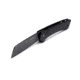 Buck Knives 263 HiLine XL SW Folding Knife, 3.75in Blade, 5.13 in Closed, D2 Tool Steel, Black Stonewash Cleaver Blade, Black Canvas Micarta Handle w/ Aluminum Bolsters, 0263BKS1B/13553