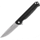Buck Knives 251 Langford Knife, 3.375in, 7Cr Stainless Steel, Straight, G10, Satin, Black, 0251BKSB/13042