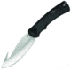 Buck Knives Large Lite MAX Hunting Knife 4 Inch Fixed Blade With Guthook Black Alcryn Rubber Handle And Nylon Sheath