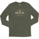 Buck Knives Long Sleeve Buck Logo T-Shirt - Men's, Extra Large, Green, 12378