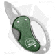 Buck Knives Metro Liner Folding Knife, 1.125in, 420 Stainless Steel, Drop Point Blade, Aluminum Green Handle, Steel/Green, 3.50in, BHQ-71300