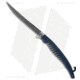 Buck Knives Silver Creek Folding Knife, 6.50in, 420 Stainless Steel, Trailing Point Blade, Thermoplastic Blue Handle, Black/Blue, 13.75in, BHQ-5977