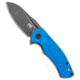 Buck N Bear Buck N Bear Blue Fin Frame Lock Knife Titanium/Blue G-10 3" Black SW, Blue, Sandvik 14C28N, adult, BHQ-140558