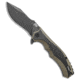 Buck N Bear Buck N Bear EDC Diesel Frame Lock Knife CF/OD Green G-10 4" Black SW, Black/OD Green, Sandvik 14C28N, adult, BHQ-140498