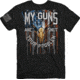 Buck Wear T-shirt ''my Guns'' S-sleeve Black Xx-large