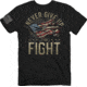 Buck Wear Never Give Up Short Sleeve T-Shirt - Men's, Extra Large, Black, 2162XL