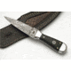 BucknBear Bodice Dagger Micarta Handle Fixed Knife, Micarta Handle, Silver Blade, NSN N BNB15912