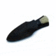 BucknBear Boot Hunter Dagger Fixed Knife, Micarta/Bone Handle, Silver Blade, NSN N BNB15916