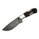 BucknBear Cowboy Hunter Fixed Knife, Silver Blade, NSN N BNB15246