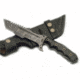 BucknBear Damascus Tanto Tracker with G10 Handle, Black/Silver, BNB1228TT