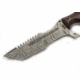 BucknBear Damascus Tanto Tracker with G10 Handle, Red/ Silver, BNB1225TT