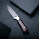 BucknBear Drop Point Classic Hunter Fixed Knife, Silver  Blade, NSN N BNB137198