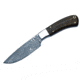 BucknBear Hunter Fixed Knife, Walnut, Silver Blade, NSN N BNB15917