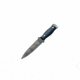 BucknBear Tactical Damascus Dagger Fixed Knife, Silver Blade, NSN N BNB15256D