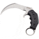 BucknBear Velociraptor Claw Karambit with G10 Handle, Black, Silver, BNB1066KAS