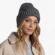 Buff Knitted &amp; Fleece Beanie, Grey, 129698.937.10.00