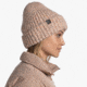Buff Knitted &amp; Fleece Beanie, Pale Pink, 129698.508.10.00
