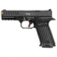 BUL Armory USA AXE-FS-Tomahawk Pistol, 9mm Luger, 4.49in barrel, black polymer frame, integrated polymer grip, recoil operated semi-automatic, fixed 3-dot, 17 round magazine, BULAXEFSTK9MM4.491FRRMPG