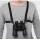 Bulldog Cases &amp; Vaults Black Adjustable/Stretching Binocular Harness with Leather, Back