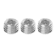 Bulldog Winch 3pcs Plug Kit 1/4in NPT, Silver, 42020