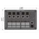 Bulldog Winch 5-Switch Panel with Breakers And Voltmeter, 20267