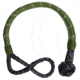 Bulldog Winch AR Rope Shackle, 10mm, 30K BS, 8in dia Loop, Reflective, Green, 20393