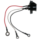 Bulldog Winch Female Plug, Truck Standard Series with Medium Size Loop Connectors for Solenoids, Black, 20178A