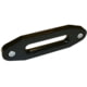 Bulldog Winch Hawse Fairlead, Aluminum with 8in Mount/Short Drum, 3/4in Thick, Black, 20087