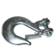 Bulldog Winch Hook, 5/16in w/ Clasp G70, Alloy Steel, Zinc Plated, Silver, 20120