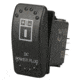 Bulldog Winch Rocker Switch - Dc Power Plug, Black, 20319