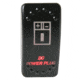 Bulldog Winch Rocker Switch - Dc Power Plug, Black, 20319