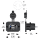 Bulldog Winch USB Power Socket, Dual 5V 1A and 2.1A with Cover and 3 Mounting Brackets, Black, 20287