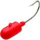 Bullet Weights Bullet Jig Head, Flame, 3oz, 8/0 Hook, BTJP3BFLM