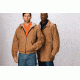 Bulwark Brown Duck Lineman Hooded Jacket with Lanyard Access, Excel FR ComforTouch, Brown Duck, RGS JLH4BDRGS