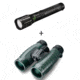 Bushnell 10x42 Trophy XLT Roof Prism Waterproof Binoculars, Green 234210 with Bushnell HD Torch Bone Collector LED Waterproof Flashlight 100400BC 234210-KIT2