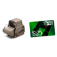 EOTech HWS EXPS 3 Circle Red Dot Sight, 1 Dot Reticle, w/ OpticsPlanet.com Email Gift Certificate - 25, Tan, EXPS3-0TAN-KIT5
