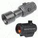 Primary Arms CLxZ Gen II Micro Dot Sight &amp; Base w/PA6X 6x Gen II Magnifier &amp; No Mount, Black, MD-RBGII-KIT3