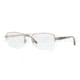 Burberry BE1240 Bifocal Prescription Eyeglasses 1167-5218 - Brushed Burberry Gold Frame, Demo Lens Lenses