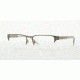 Burberry BE1297 Single Vision Prescription Eyeglasses 1144-54 - Dark Nikel Frame