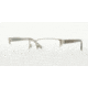 Burberry BE1297 Single Vision Prescription Eyeglasses 1166-54 - Brushed Silver Frame