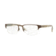 Burberry BE1297 Single Vision Prescription Eyeglasses 1212-54 - Brushed Brown Frame