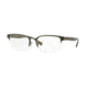Burberry BE1308 Progressive Prescription Eyeglasses 1222-54 - Gunmetal/matte Green Frame
