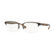 Burberry BE1308 Progressive Prescription Eyeglasses 1223-54 - Gunmetal/matte Brown Frame