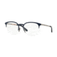 Burberry BE1327 Prescription Eyeglasses 1274-53 - Gunmetal/matte Blue Frame