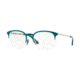 Burberry BE1327 Prescription Eyeglasses 1275-53 - Silver/matte Blue Frame